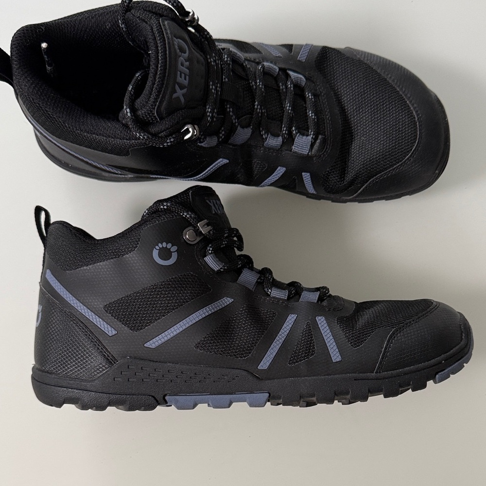 Xero Black and Gray Athletic Shoes (women or men)